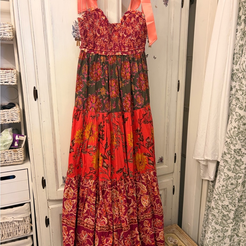 Free People Bluebell Cotton Tiered Maxi Dress